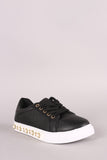 Qupid Faux Pearl Embellished Low Top Sneaker