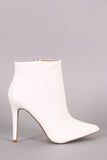 Qupid Pointy Toe Stiletto Ankle Boots