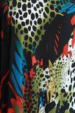 One Shoulder Wild Print Asymmetrical Maxi Dress