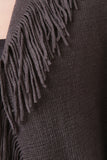 Soft Knit Fringe Dolman Sleeve Cardigan