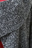 Marled Knit Oversize Collar Cardigan