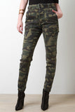 Skinny Camouflage High Rise Pants