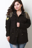 Military Chain Shoulder Tassel Jacket