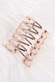 Crisscross Flat Wire Cuff Bracelet