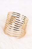 Layered Flat Wire Cuff Bracelet