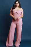 Off The Shoulder Sweetheart Neck Palazzo Jumpsuit
