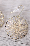 Clear Crystal Caged Drop Earrings
