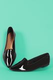 Bamboo Patent Pointy Toe Loafer Flat
