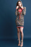 Camouflage Super Hoodie Sweater Dress