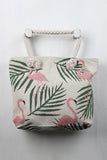 Flamingo Palm Tote Bag