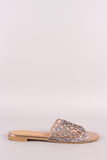 Sunny Feet Glitter Cutout Slide Sandal