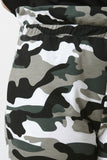 Paperbag Waist Camouflage Jogger Pants