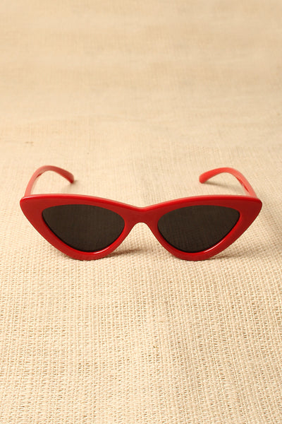 Retro Narrowed Cat Eye Sunglasses