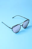 Wired Cateye Brow-Bar Aviator Sunglasses