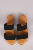 Sunny Feet Suede Double Band Slide Sandal
