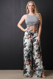 Sleeveless Cutaway Knotted Crop Top