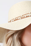 Pearls Sun Straw Hat