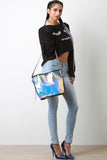 Iridescent Clear Tote Bag