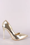 Patent Pointy Toe Sitletto Pump