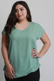 Ruched Sides Short Sleeve Top