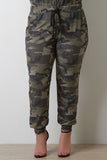 Camouflage High Rise Jogger Pants