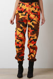 Camouflage Side D-Ring Cargo Pants