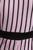 Ribbed Knit Striped Sleeveless Ruffled Jumpsuit