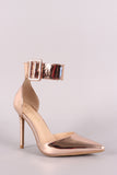 Liliana Patent Ankle Cuff Pointy Toe Pump