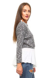 Women's Double Layer Knitted Sweater