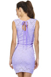 Women's Sleeveless Lace Bodycon Dress