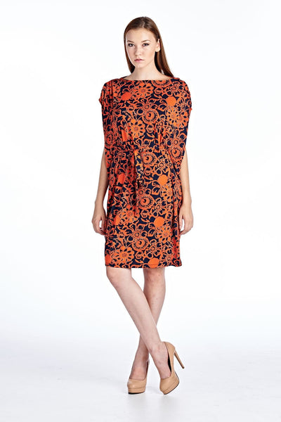 Women's Knee-length Pattern Midi Dress
