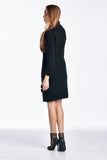 Women's Cable Knit Turtle Neck Sweater Dress