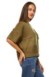 Women's Short Sleeve Chunky Sweater