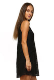 Women's Lace Detail Dress with Strap Cut Out